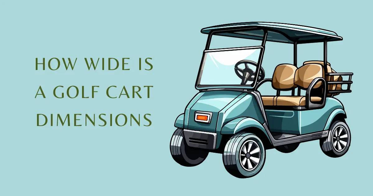 wide is a golf cart